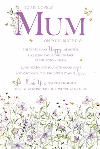Picture of LOVELY MUM ON YOUR BIRTHDAY CARD